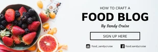 premium  Template: Food Blogger Email Banner