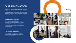 Blue And Orange Modern Corporate Presentation - Page 4