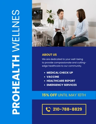 business  Template: Blue Modern Professional Medicine Poster