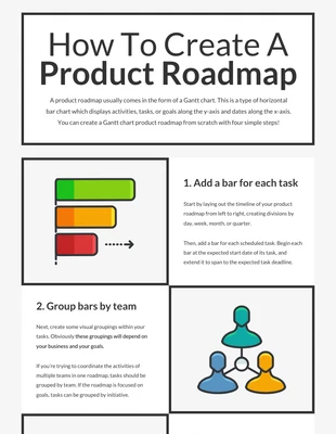 Free  Template: Product Roadmap Infographic Template