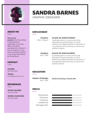 Free  Template: Bold Modern Professional Resume Template