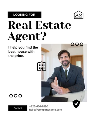 Free  Template: Real Estate Agent Flyer Template