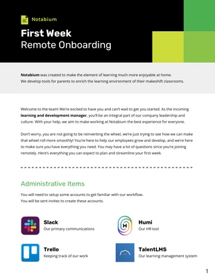 business  Template: Remote Employee Onboarding Process Template