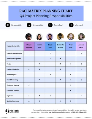 premium  Template: RACI Matrix Diagram Template