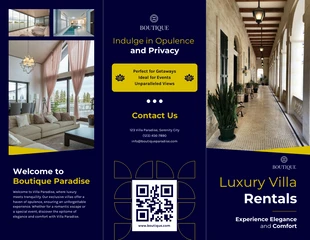 premium  Template: Luxury Villa Rental Brochure Template