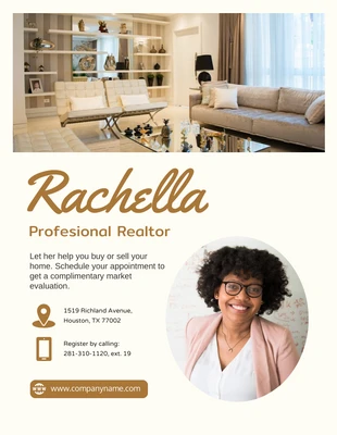 Free  Template: Professional Realtor Flyer Template