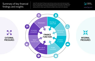 business  Template: Financial CFO Research Comparison Wheel Infographic Template