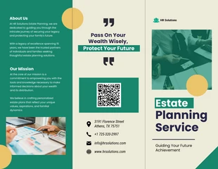 premium interactive Template: Estate Planning Services Brochure Template