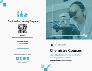 Free interactive Template: Science Brochure Template Template