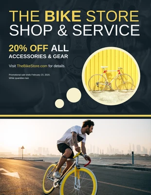 premium  Template: Bike Shop Promotion Flyer Template