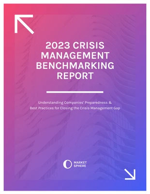 premium  Template: Crisis Management Benchmarking Example Report Template