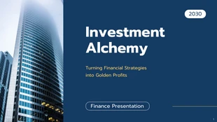 business  Template: Investment Alchemy Finance Presentation Template