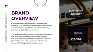 Purple Simple Network Brand Guideline Presentation - Page 2