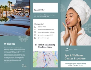 premium  Template: Spa Wellness Center Brochure Template