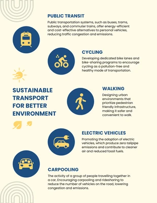 business  Template: Minimalist Transport Environment Infographic Template