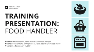 Free  Template: Food Handling Certification Presentation Template