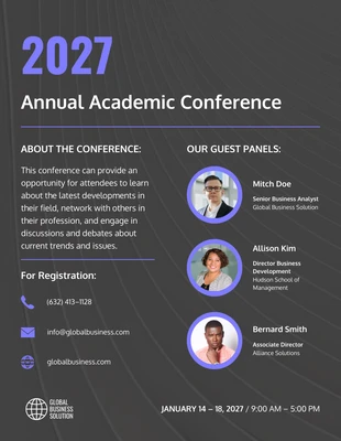 Free  Template: Conference Poster Example