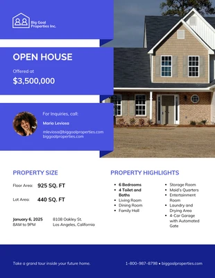 Free  Template: Property for Sale Flyer Template