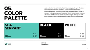 Green, Black, White Minimalist Brand Guideline Presentation - Page 6