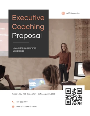 premium  Template: Executive Coaching Proposal Template