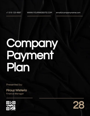 Free  Template: Elegant Payment Plan Template