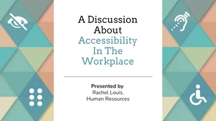 premium  Template: Accessibility In The Workplace Presentation Template