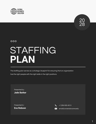 Free  Template: Staffing Plan Template