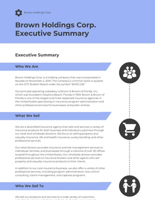 business  Template: Executive Summary for Business Plan Template