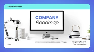 Free  Template: Modern Simple Roadmap Presentation Template