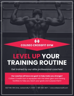 Free  Template: Crossfit Gym Flyer Template