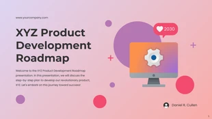 Free  Template: Product Development Roadmap Presentation Template