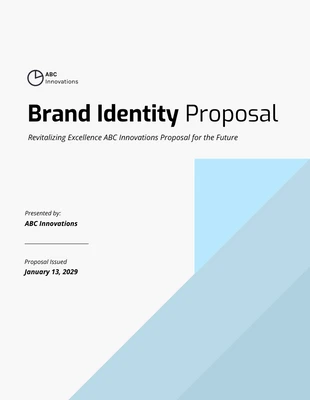 business  Template: Brand Identity Proposal Template