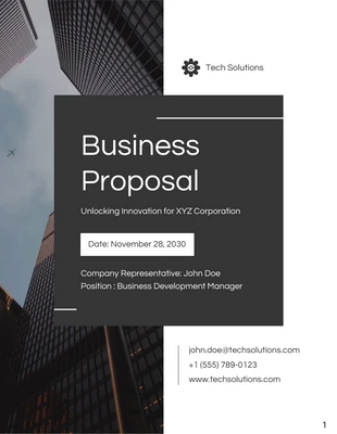 business  Template: Minimalist Business Proposal Template