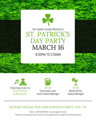 premium  Template: Lima St. Patrick's Day Party Event Flyer Template