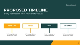 Green And Yellow Minimalist Modern Professional Proposal Research Presentation - Page 4