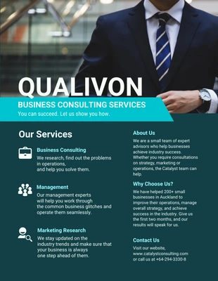 business  Template: Business Consulting Services Flyer Template