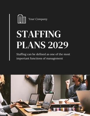 Free  Template: Corporate Company Staffing Plan Template