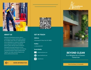 Free interactive Template: Cleaning Solutions Brochure Template