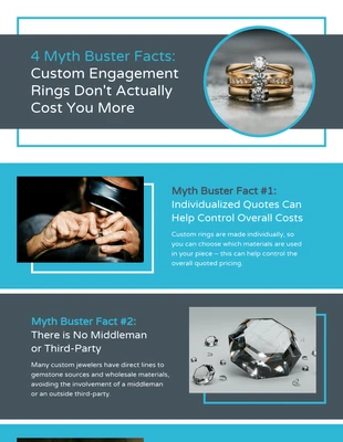 business  Template: Engagement Rings Myths Infographic Template