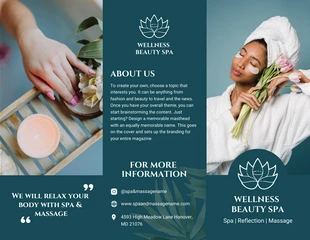 Free  Template: Aesthetic Beauty Spa Brochure Template