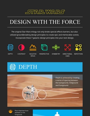 premium  Template: Star Wars Design Principles Infographic Template