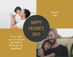 Free  Template: Photo Thank You Father's Day Card