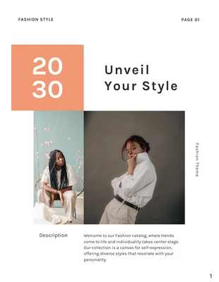 premium  Template: Minimilist Trendy Fashion Collection Catalog Template