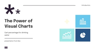 Free  Template: Percentage for Drink Visual Charts Presentation Template