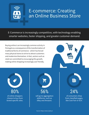 business  Template: Building an E-commerce Online Shopping Infographic Template