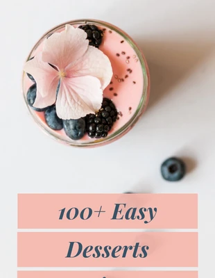 Free  Template: Dessert Recipe Ideas Pinterest Post