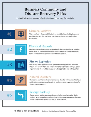 Free  Template: Disaster Recovery Plan Infographic Template