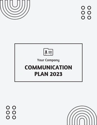 Free  Template: Simple Corporate Communication Plan Template