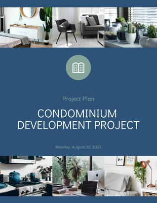 business  Template: Blue Condominium Project Plan Template