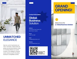 Free  Template: Event Venue Grand Opening Brochure Template